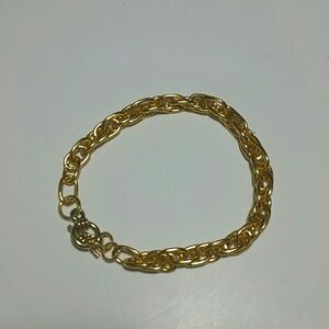bracelet gold tone chain toggle clasp NEW
